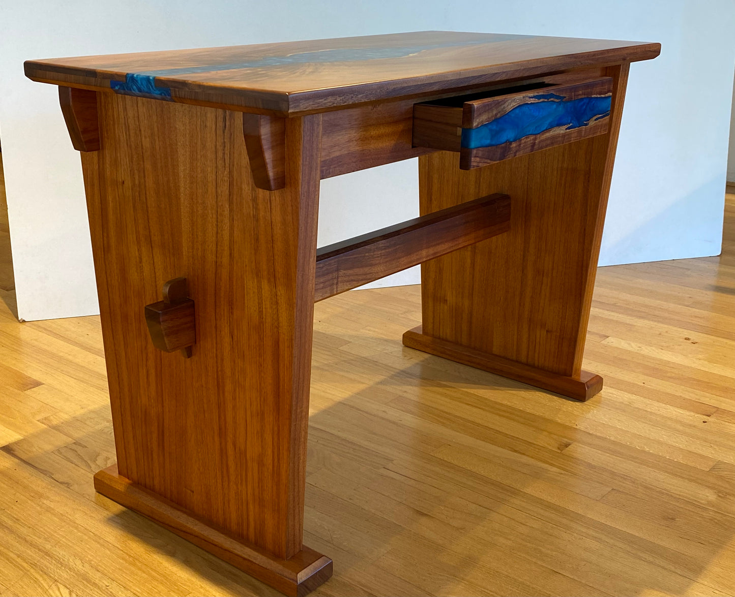 Ocean currents Koa Wood and Resin Desk
