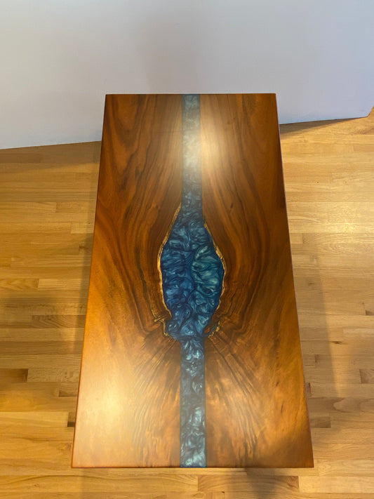 Ocean currents Koa Wood and Resin Desk