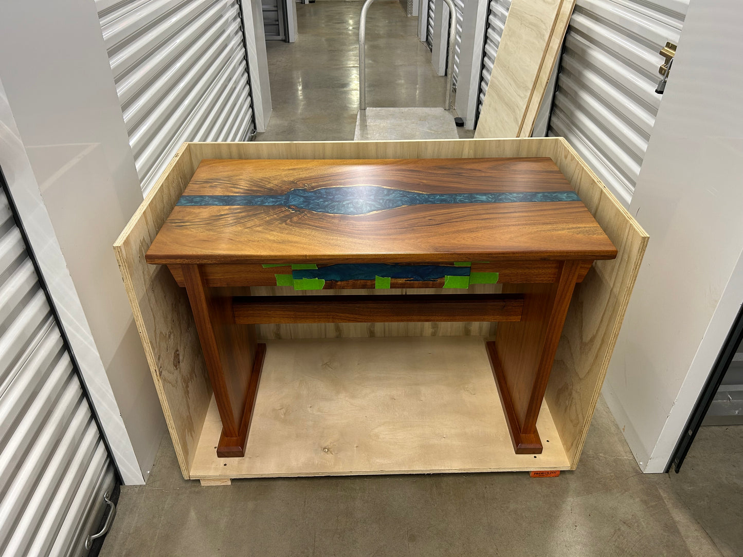 Ocean currents Koa Wood and Resin Desk