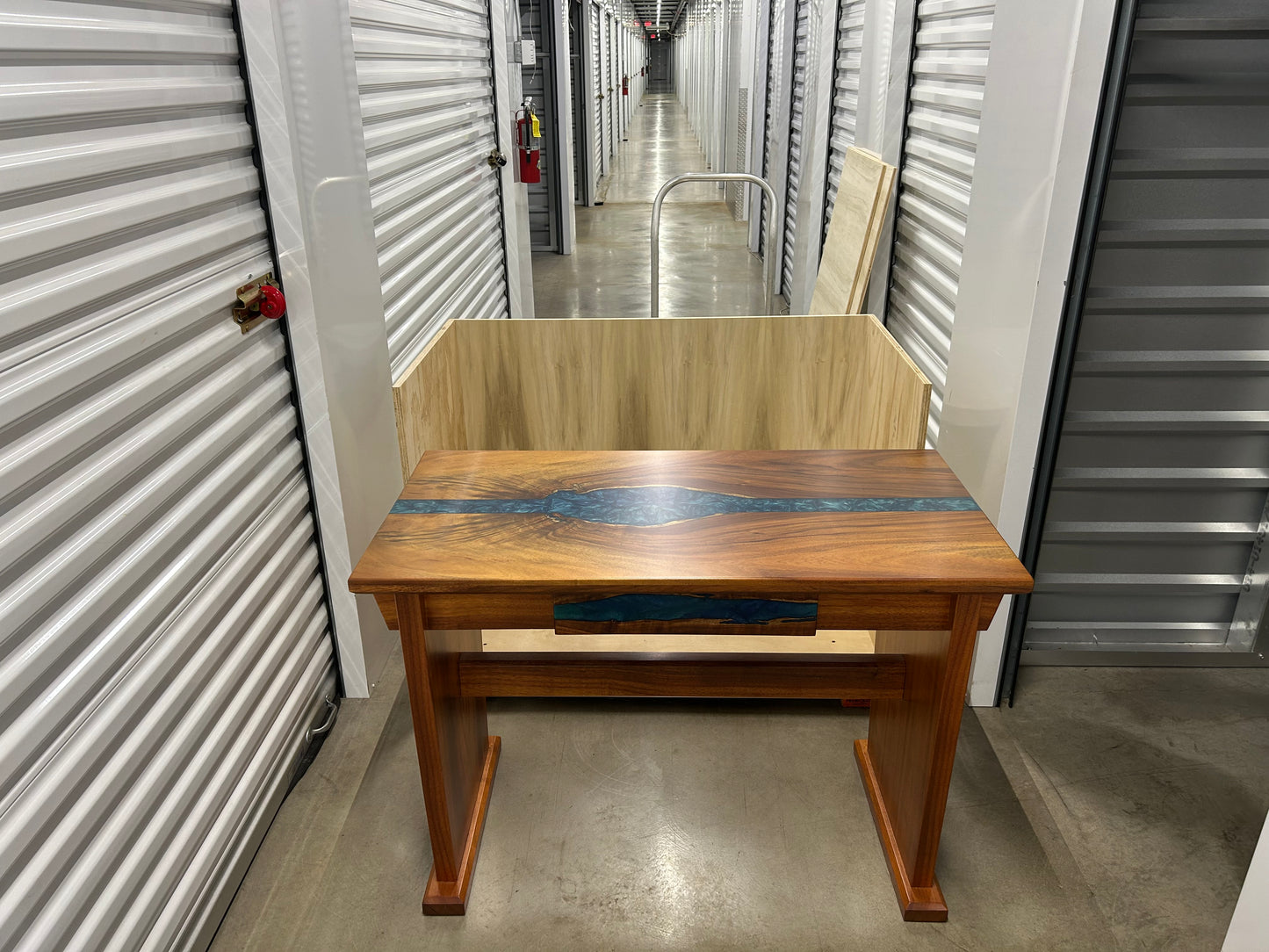 Ocean currents Koa Wood and Resin Desk